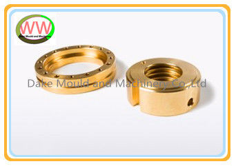 aluminium 6061 T6  parts for cnc turning  with gold anodization