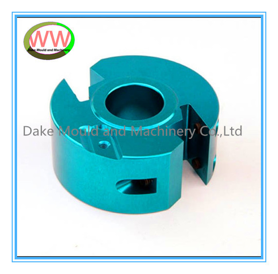 aluminium 6061 T6  parts for cnc machining center  with cyan  anodization