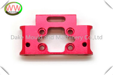 aluminium 6082   parts for cnc machining center  with purplish red anodization