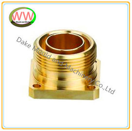 aluminium 6061 T6  parts for cnc turning and milling  with gold anodization